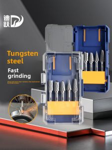 Di Yue Tungsten Steel Polishing Head Set Hard Alloy Rotating File Metal Woodworking Electric Grinding Head Electric Hole Expanding Milling Tool