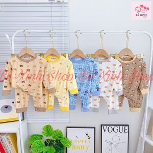[Sale Khủng] Bộ Quần Áo Tay Dài Cho Trẻ Em Bé Trai Bé Gái 8-18kg Set Đồ Bộ Thun Lạnh Cho Bé Trai Gái DÀI THU Bé_Xinh_Shop