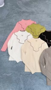 MODAMYTH LS06 - Atasan Wanita Knitwear Long Sleeve Fit Body Premium Top Korean Style Atasan Lengan Panjang Wanita Tipe Lengan Balon