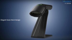 WELLTECH เครื่องสแกนบาร์โค้ดไร้สาย อ่านบาร์โค้ด 1D 2D QR Barcode Scanner รุ่น X-3500B