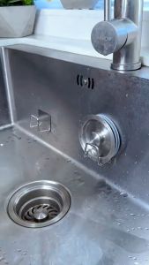 Giá Đỡ Vuông Inox Dán Bồn Rửa Chén / Đựng Mút Rửa Chén Ráo Nước