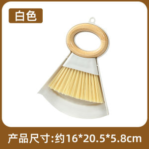 Wooden Desktop Cleaning Broom for Tile Grout Sweeping Keyboard Brush Dust Removal Soft Bristle Brush Dustpan Garbage Shovel