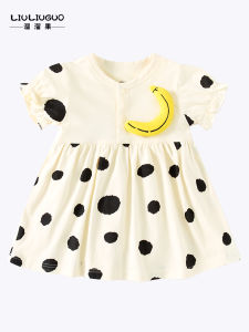 Princess Style Pure Cotton Floral Print Baby Girl Dress Summer Clothes One Year Old Toddler Kids Fashionable Cotton Dress