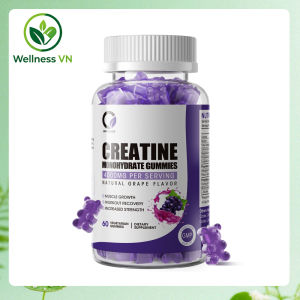 Kẹo dẻo Creatine Monohydrate 4000mg Tăng cường năng lượng cơ bắp tăng sức bền cơ bắp giảm mệt mỏi và cải thiện hiệu suất thể thao
