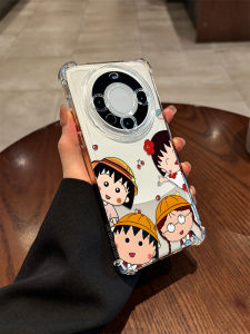 Guanglu | Cherry Maruko Cartoon Transparent Cute Shockproof Phone Case Full Protection