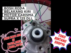 Bosh-Bos-Bushing-Bus-Collar-Colar Roda Belakang Luar Tromol Kiri Samping Gear-Gir Revo-Fit-Absolute-F1 & Blade-110 New-125 FI -Karisma-Kharisma-Kirana BOSH TROMOL roda BELAKANG KHARISMA Blade Revo Supra karisma harga 1 pcs