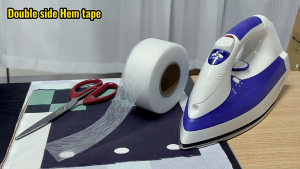 【 In Stock 】64M White DIY Clothing Iron-On Double-sided Interlining Adhesive Fabric Fusing Cloth Iron on Hem Tape Menyeterika Pakaian DIY Pelekat Dua Muka DIY服装熨烫双面粘合衬