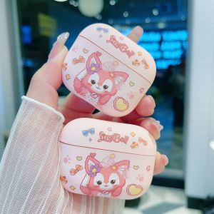 Adorable Girl Lina Belle Anti-fall Bluetooth Earphone Case for Apple AirPods 1/2/3 USB-C Silicone Soft Shell Cute Cartoon Pattern