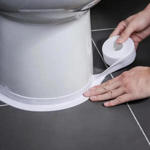 2 Roll PVC Sealing Strip Tape for Bathroom Bath Toilet Kitchen Caulk Tape Self Adhesive Waterproof Wall Sticker Mold Proof Tapes