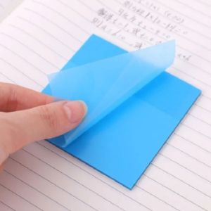 |50Sheets Transparent Memo Pads Waterproof Self Adhesive Sticky Notes