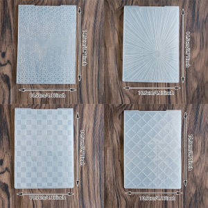 Abstract Pattern2D/3D Embossed Folder Plastic Embossing Folders For Card Making Embossing Machine Template For Scrapbook