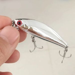 Ufishing 5.6cm/6.6g Shore Cast Sinking Fishing Minnow Lure Electroplated Mini Wobbler Bait