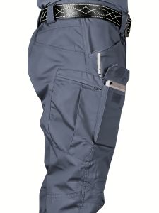 S-6XL Mens Tactical Cargo Pants Outdoor Casual Sports Pant Hiking Fishing Waterproof Multi-pocket Men Trousers for Work