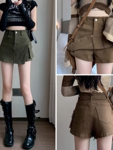 WANGGONGZHU | High Waist A-Line Bootcut Pants Women Summer 2025 New Small Size Uneven Wide Leg Pants Hip Concealing Princess Style Commute Wind