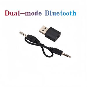 Bluetooth 5.0 Adapter 2-in-1 Transmitter Receiver 3.5mm AUX USB Audio Dongle for Car TV PC