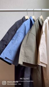 เสื้อเชิ้ตทรงโอเวอร์ไซส์ สีดำ Oversize Hawaii Shirt ให้บริการสีดำ