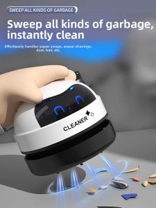 Seiko Mini Electric Handheld Vacuum Cleaner for Desktop Large Suction Power Childrens Cleaning Tool Small Household Dust Collector