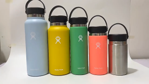 Hydro Flask Water Bottle Wide Mouth Stainless Steel Insulated Thermos Vacuum Cup Outdoor Sports Travel Kettle