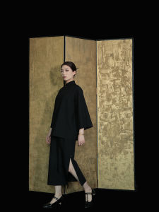 Elegant Minimalist Chinese Style Two-Piece Set Top And Half Skirt Autumn Atmosphere Witch New Chinese Style High Sensation National Trend