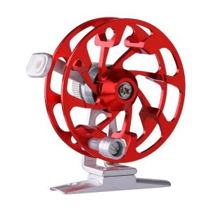 Deukio | DEUKIO Ice Fishing Reel 60mm Ultralight 2+1BB All Metal CNC Spool with Ceramic Guide Antifouling Winter Fishing Reel