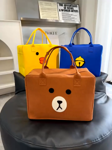 Túi đựng đồ size to họa tiết hoạt hình đa năng gấp gọn tiện lợi cho gia đình