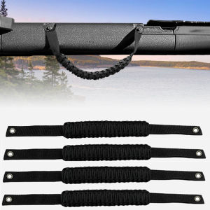 Tay Nắm Paracord Màu Đen/đỏ Cho Ford Bronco 2021-2024 Phụ Kiện Nội Thất Bằng Nylon Cho Thanh Chống Lật Dành Cho Các Mẫu Xe 2 Hoặc 4 Cửa