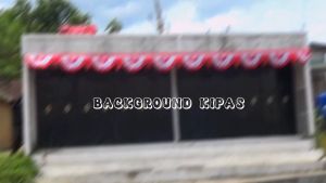 BENDERA BACKGROUND KIPAS 8 METER (10 GELOMBANG)