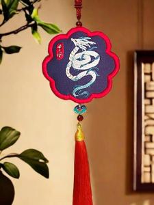 Handmade Embroidery DIY Material Bag for Fragrance Sachet Safe Symbol Year of Snake Gift Lucky Charm Traditional Chinese Culture