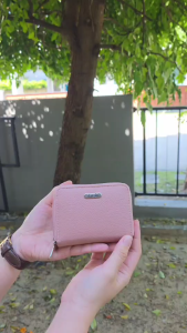 Jacob กระเป๋าสตางค์ผู้หญิง V32192 (เขียวชมพูน้ำตาลแดงดำ) / แถมฟรี! วาสลีน 1 กระปุก