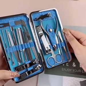 Bộ Bấm Móng Tay 19 Món Thép Không Gỉ-Bộ Cắt Móng Tay Cao Cấp