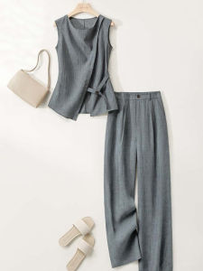 DAIXIANGFEIZI | Stylish Linen Blend Womens Casual Set