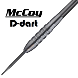 MCCOY STEEL TIP DARTS - 22G MCCOY MARKSMAN BLACK 90% TUNGSTEN DART SET ORIGINAL STEEL DART