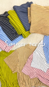 【 Tops+Pants 】Striped Print Terno Set for Women - Comfortable 2in1 Loungewear & Casual Wear