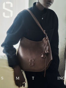 Top Layer Cowhide Tote Bag Single Shoulder Crossbody Bag for Women Casual Simple Style 2025 Early Autumn New Ladies Bag