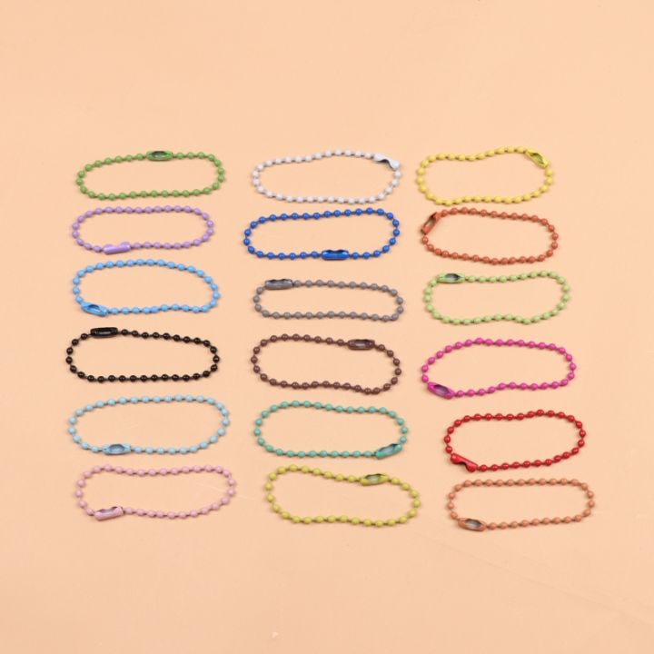 LAZY BEE Ball Chain Keychain Ring Bead Chain Iron Based Alloy Tag DIY Craft Key Ring Door Gift Tali Rantai Key Chain I.1621119