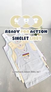 Libby Kaos Dalam Anak Bayi Baby Warna Putih Polos | Pakaian Dalam Bayi Anak