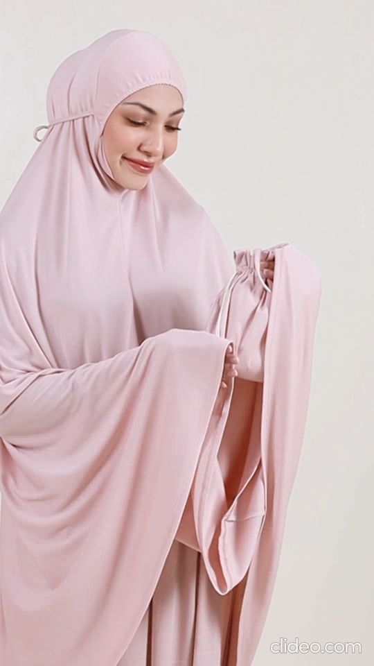 HAYĀ DIANELLA Telekung Muslimah Travel Instant Hijab Telekung Ironless in Multicolor with Free Bag - Muslimah Fashion