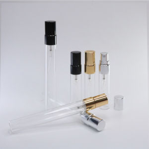 5ml 10ml 10pcs clear glass perfume bottle refillable Portable dispenser spray bottle Metal atomizer perfume bottle