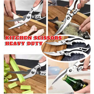 Chicken Fish Bone Scissors Kitchen Scissors Japan made heavy duty stainless steel multipurpose Alloy Cutter Professional Chicken Bone Meat Fish Vegetables Scissors