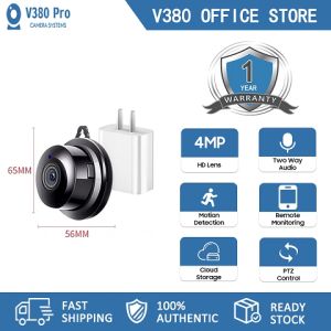 Kamera CCTV Mini HD V380 Kamera IP Tersembunyi Nirkabel Panoramik Penglihatan Malam FULL HD 1080P