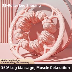 SHENWO | Leg Massager with Ring Shaped Rollers for Thigh and Calf Slimming and Muscle Relaxation