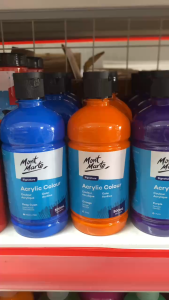 Màu Acrylic 3D Mont Marte Signature 500ml Vẽ Giày Áo Tranh Tường Gốm Sứ Gỗ Bìa Đá Kính...