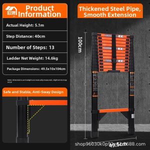 Multi-functional Aluminum Folding Telescopic Ladder