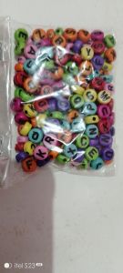 Mote huruf bulat pipih/bulat 8mm