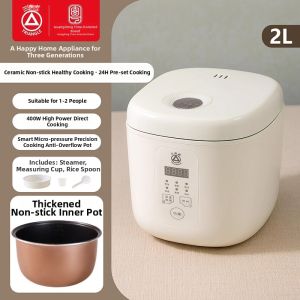 [China Plug Without Adapter] Triangle | Smart Home预约预约功能 Intelligent Small Rice Cooker with Non-Stick Pot