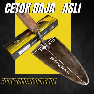 Sendok Cetok Semen Baja Asli 20cm Paku 4 Lancip | Alat Tukang Bangunan Kuat