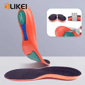 OLIKEI 1 คู่พื้นรองเท้ากีฬาออร์โทพีดิกส์ สำหรับพังผืดฝ่าเท้าอักเสบ เท้าแบนพื้นรองเท้าที่รองรับส่วนโค้งสำหรับรองเท้าผ้าใบดูดซับแรงกระแทกแผ่นรองเท้าสะดวกสบาย