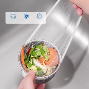 EELHOE | 100Pcs/Pack Disposable Sink Filter Kitchen Sewer Net Garbage Filter Bag Sink Strainer Bathroom Drain Hair Anti-blocking Net