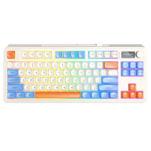 AULA | S3187 Quiet Office Mechanical Feel Keyboard 3 Mode Wireless Bluetooth Wired