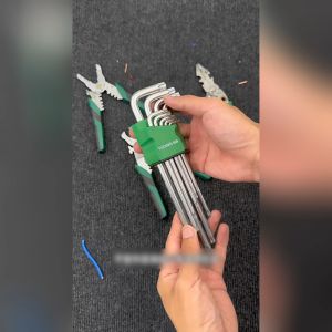 Kunci L Set 9 PCS Ball Point Hex Key T10-T50 Hex Torx Wrench Kunci L SET Lengkap